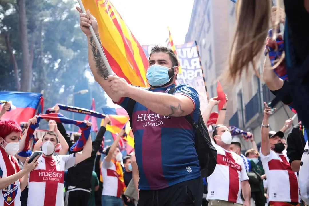 La afici&oacute;n altoaragonesa viajar&aacute; hasta Miranda de Ebro | Foto: SD Huesca