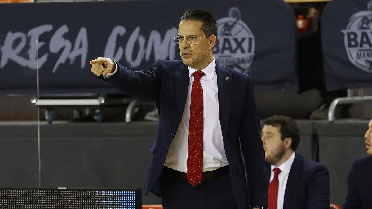 Pedro Mart&iacute;nez, en un encuentro con Manresa. Foto: ACB