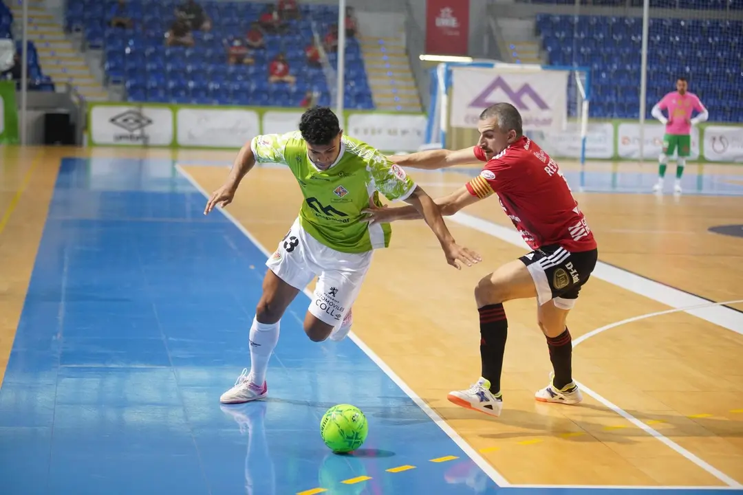 Carlos Retamar, en el partido del mi&eacute;rcoles en Son Moix. Foto: Palma Futsal