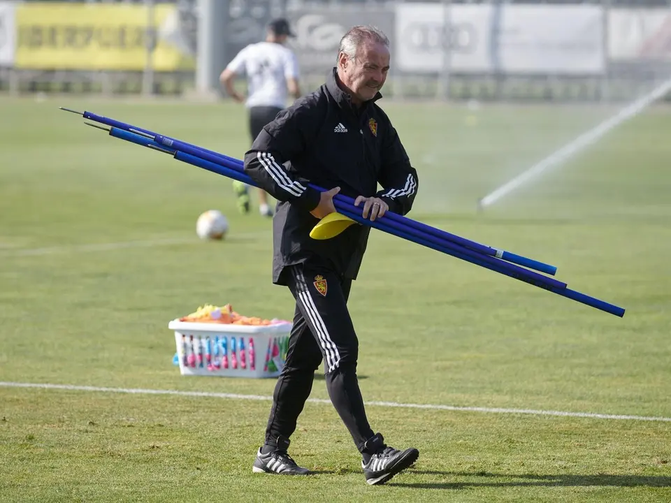 JIM en un entrenamiento en la Ciudad Deportiva | Foto: Real Zaragoza