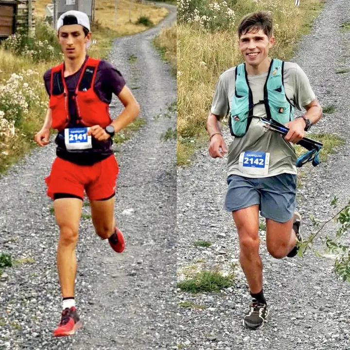 Frano (i) y el local Ra&uacute;l Criado han mantenido una bonita pugna en el Marat&oacute;n de Canfranc valedero para la Copa del Mundo, versi&oacute;n atletismo. Foto: Justin Maxwell 