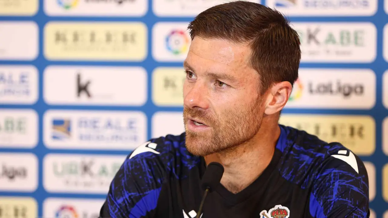Xabi Alonso en rueda de prensa | Foto: Real Sociedad