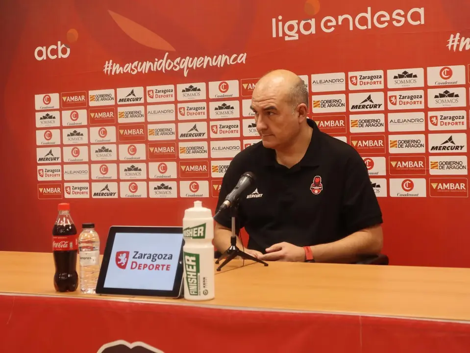 Jaume Ponsarnau, este viernes en sala de prensa. Foto: SPORTARAGON