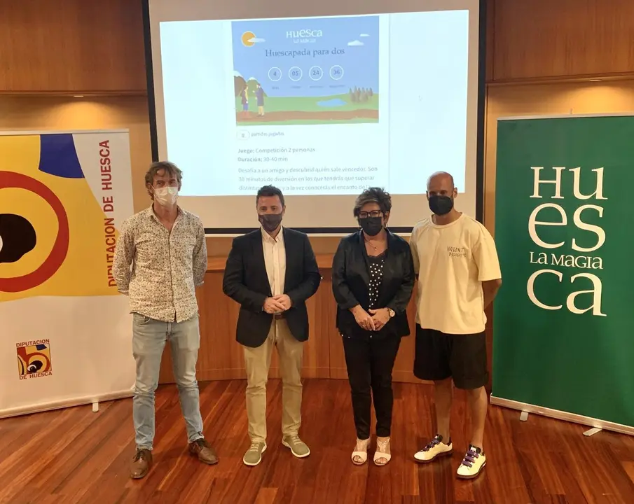 Imagen durante la presentaci&oacute;n | Foto: TuHuesca