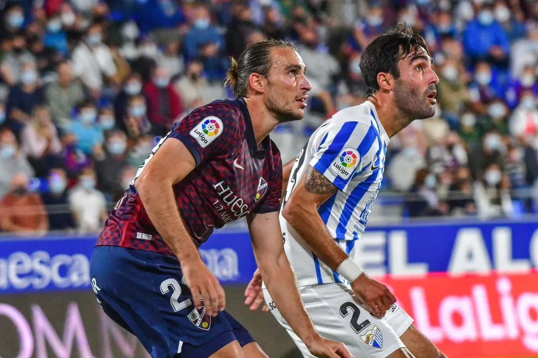 Ignasi Miquel en el partido contra el M&aacute;laga. | Foto: SD Huesca