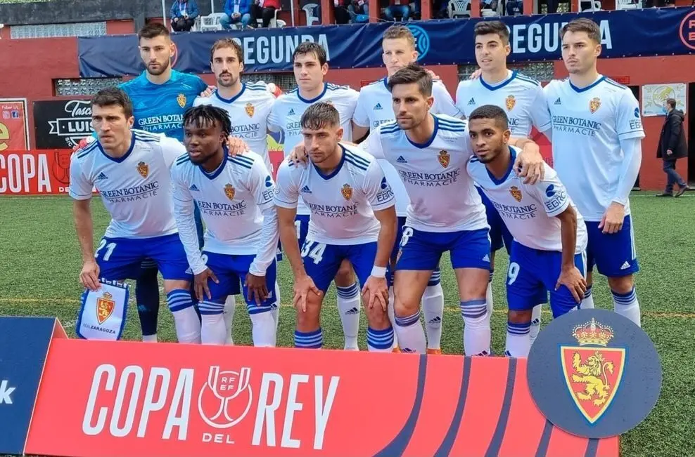 El once del Real Zaragoza en el SIlvestre Carrillo. Imagen: Real Zaragoza.
