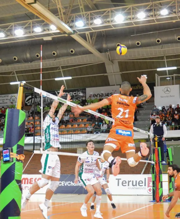 El CV Teruel en su debut europeo. | Foto: CV Teruel