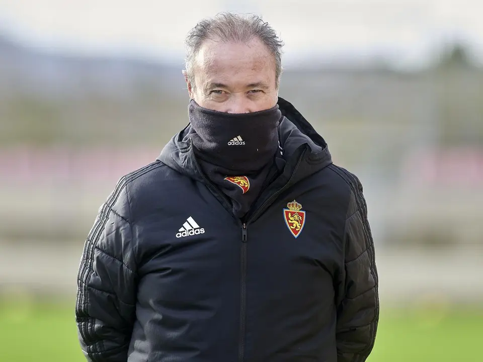Juan Ignacio Mart&iacute;nez en un entrenamiento en La Ciudad Deportiva | Foto: Real Zaragoza