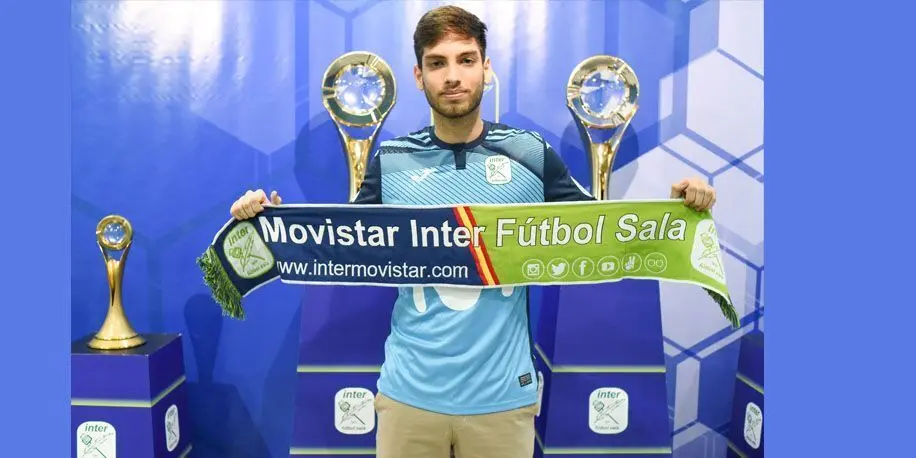 Iacovino, en su presentaci&oacute;n con el Inter | Foto: Inter FS