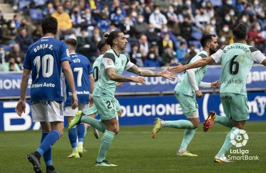 La SD Huesca celebra uno de los tantos | Foto: LaLiga