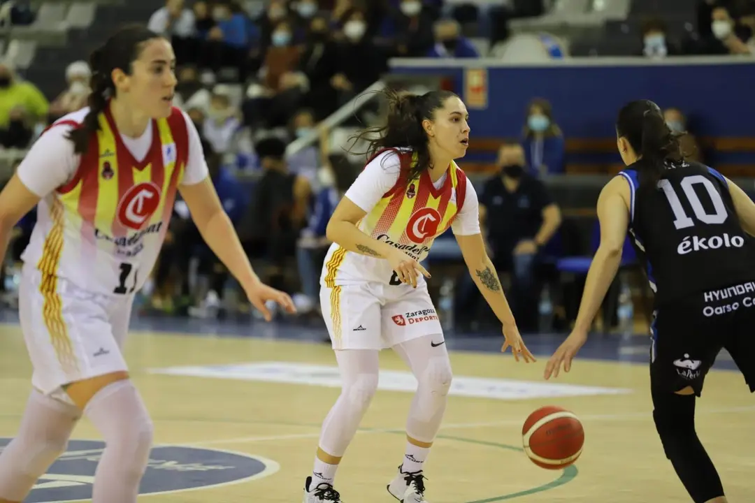 Lara &Aacute;lvarez ha sumado 2 puntos y 2 rebotes ante su ex equipo | Foto: IDK Euskotren