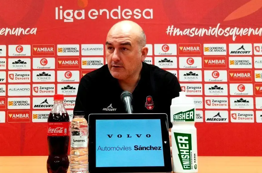 Jaume Ponsarnau, este viernes en sala de prensa | Foto: Casademont Zaragoza