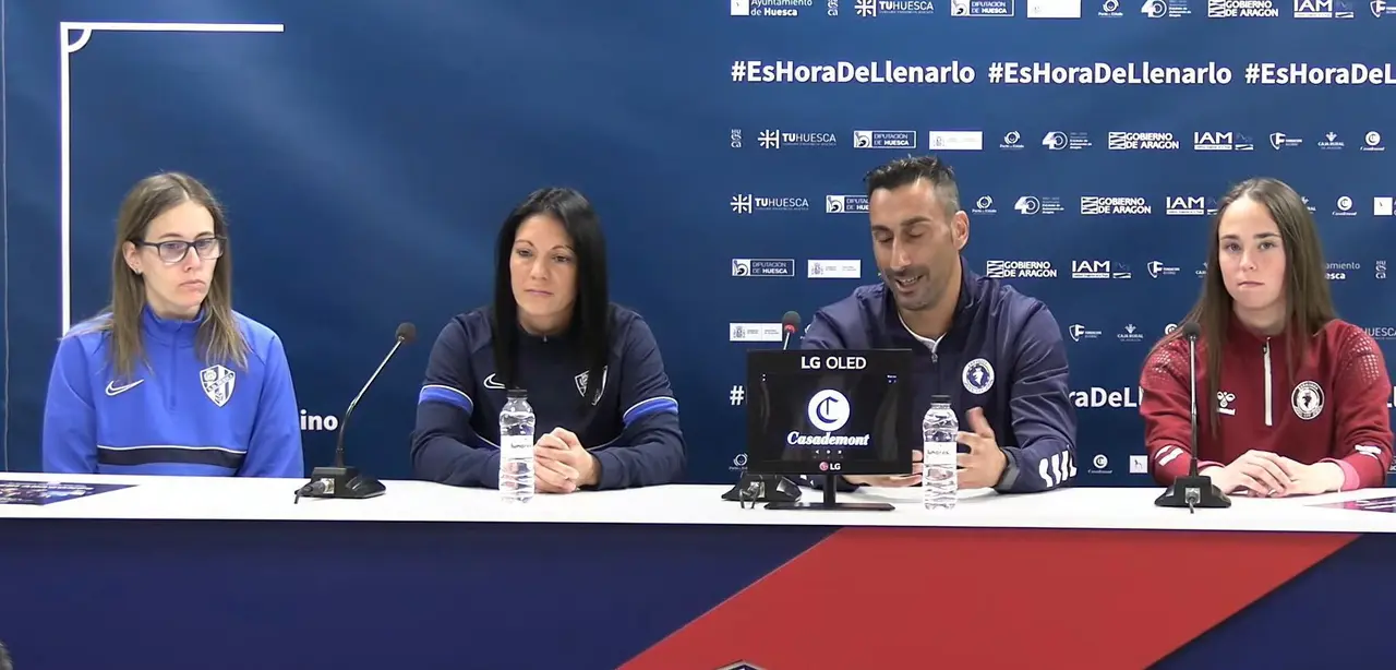Rueda de prensa previa al Huesca - Zaragoza CFF