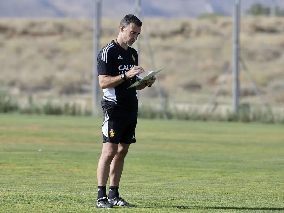 Carcedo en uno de los &uacute;ltimos entrenamientos antes del debut. | Foto: RZ