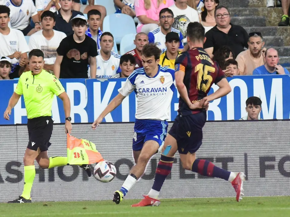 Francho Serrano, en el duelo ante el Levante | Foto: RZ