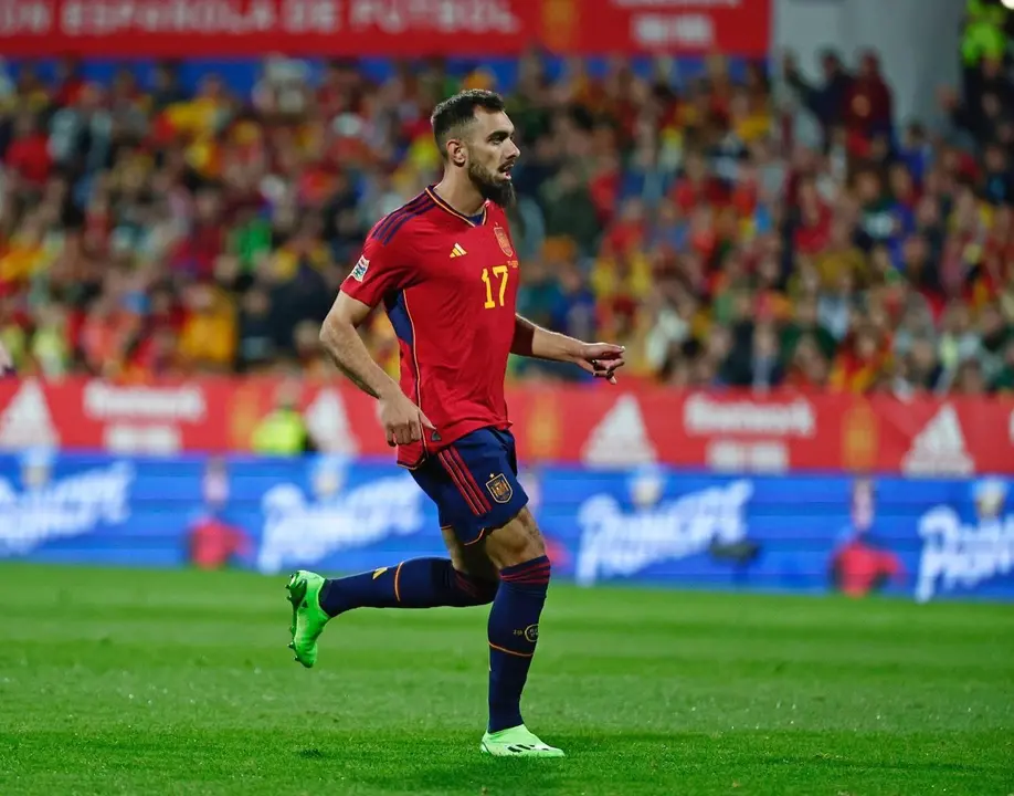 Borja Iglesias cumpli&oacute; un sue&ntilde;o en La Romareda | Foto: RFEF