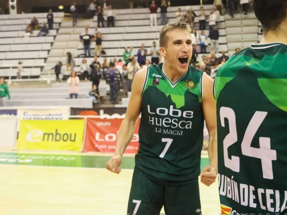 Jorge Lafuente, en el partido del Pe&ntilde;as contra Salou. Foto: CB Pe&ntilde;as