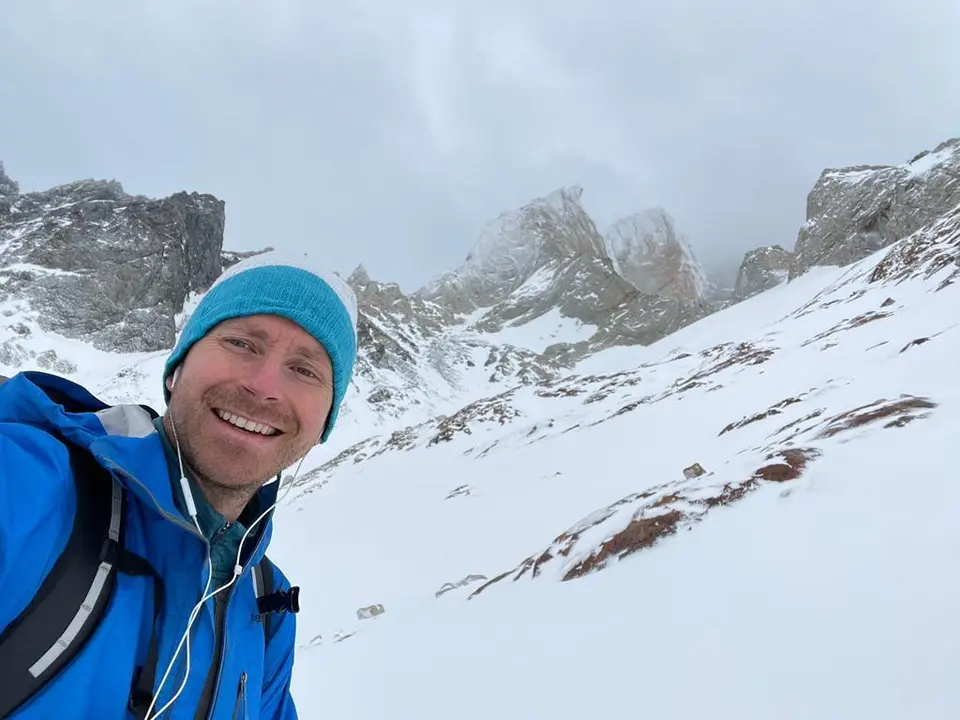Colin Haley durante su expedici&oacute;n al Fitz Roy. Foto: C. H.
