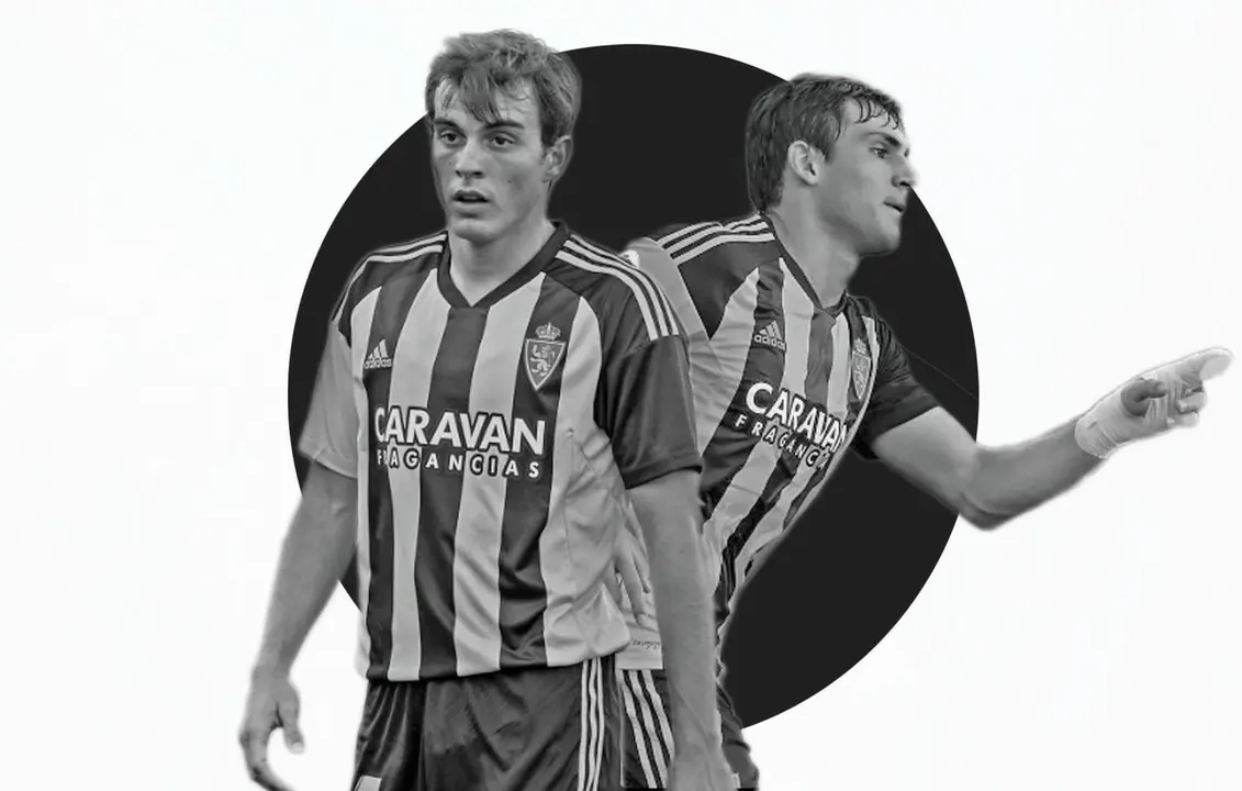 Francho Serrano e Iv&aacute;n Az&oacute;n, dos futbolistas llamados a ser importantes en el Real Zaragoza. | Fotomontaje: Manuel Chamorro