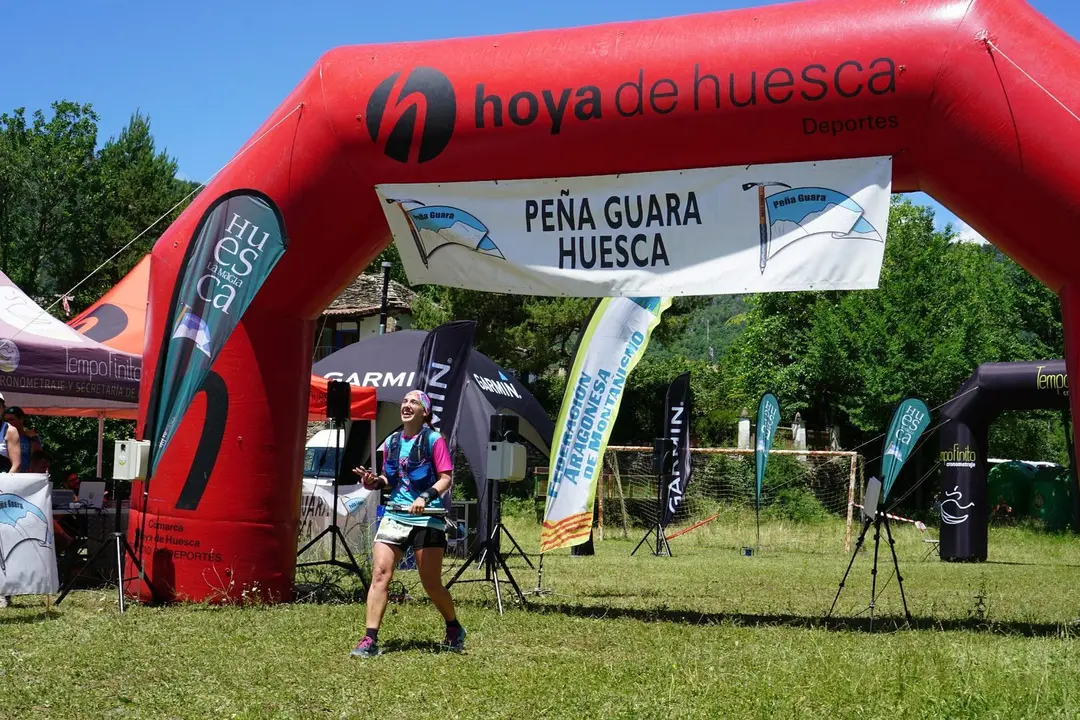 L&iacute;nea de meta del Trail Tozal de Guara, una de las carreras del Ranking FAM. Foto: Pe&ntilde;a Guara