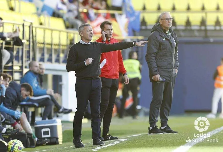 Fran Escrib&aacute; en el encuentro ante el Villarreal B / Fuente: LaLiga.