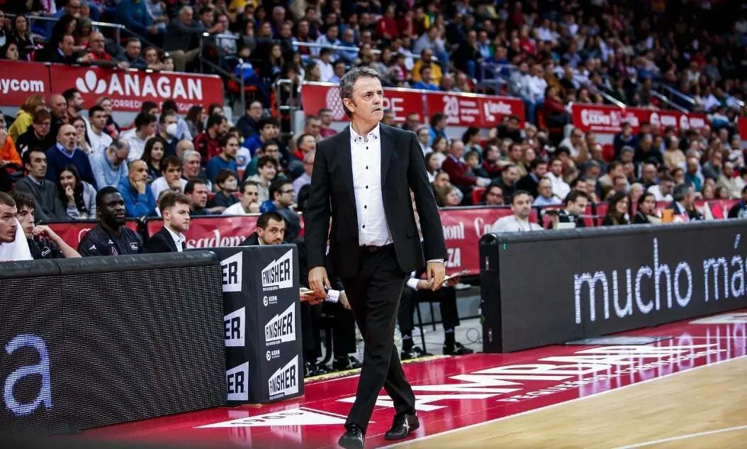 Porfirio Fisac, el s&aacute;bado pasado en el duelo ante Tenerife | Foto: Esther Casas / Casademont Zaragoza
