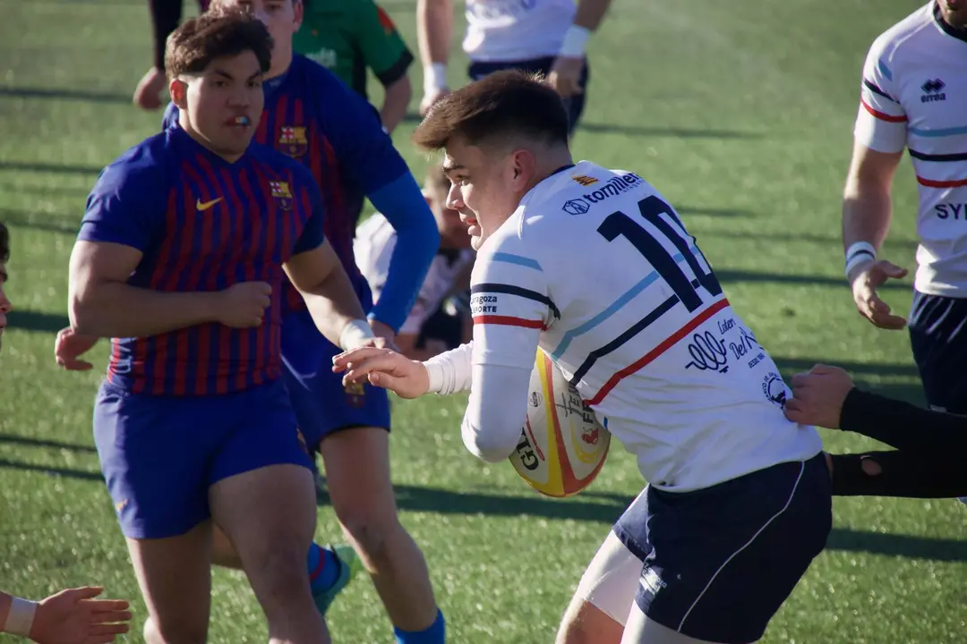 Un jugador del Fenix Club de Rugby durante el partido contra el FC Barcelona. Foto: Cedida