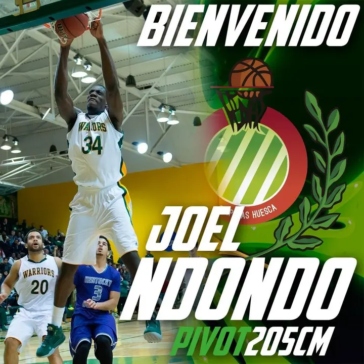 Joel Ndondo, en la imagen, nuevo jugador del Pe&ntilde;as Huesca. Foto: Cedida