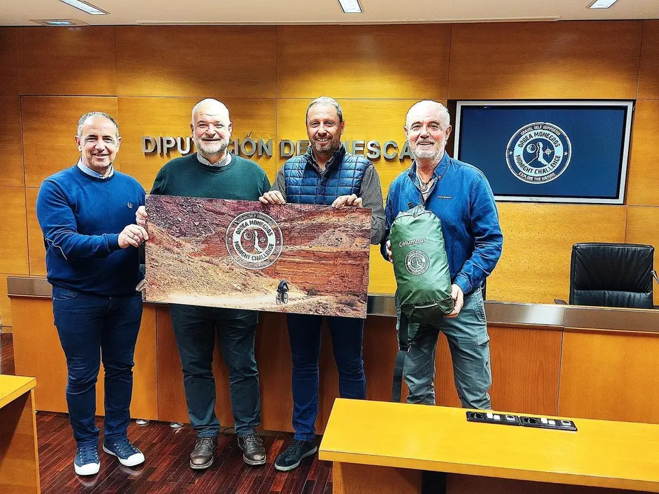 Presentaci&oacute;n de la Orbea Midnight Monegros Challenge 2023 que se celebrar&aacute; el 28 de abril. Foto: Cedida