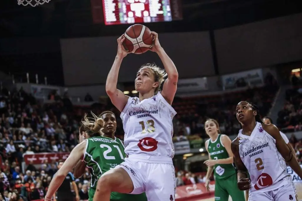 Leo Fiebich, en un partido de Eurocup | Foto: FIBA
