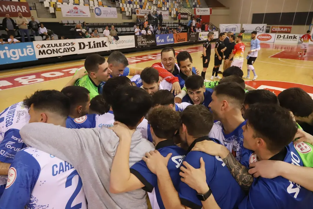El Sala 10 celebra la victoria ante El Ejido/ Fot&oacute;grafo: Jorge Vicioso