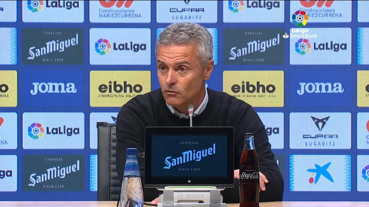 Fran Escrib&aacute; en rueda de prensa |&nbsp;Liga Smartbank
