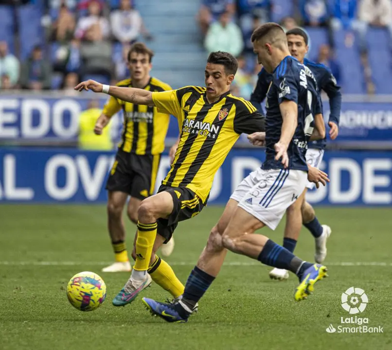 Sergio Bermejo, en su mejor momento de la temporada pasada. | Foto: LaligaSmartbank