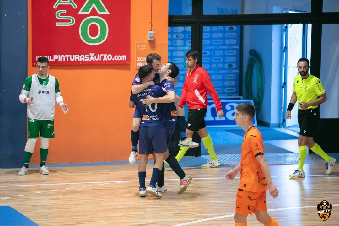 Celebraci&oacute;n de uno de los goles del Full Energ&iacute;a Zaragoza