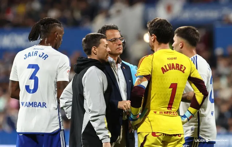 Cristian &Aacute;lvarez, en una de sus lesiones esta temporada | Foto: LaLiga