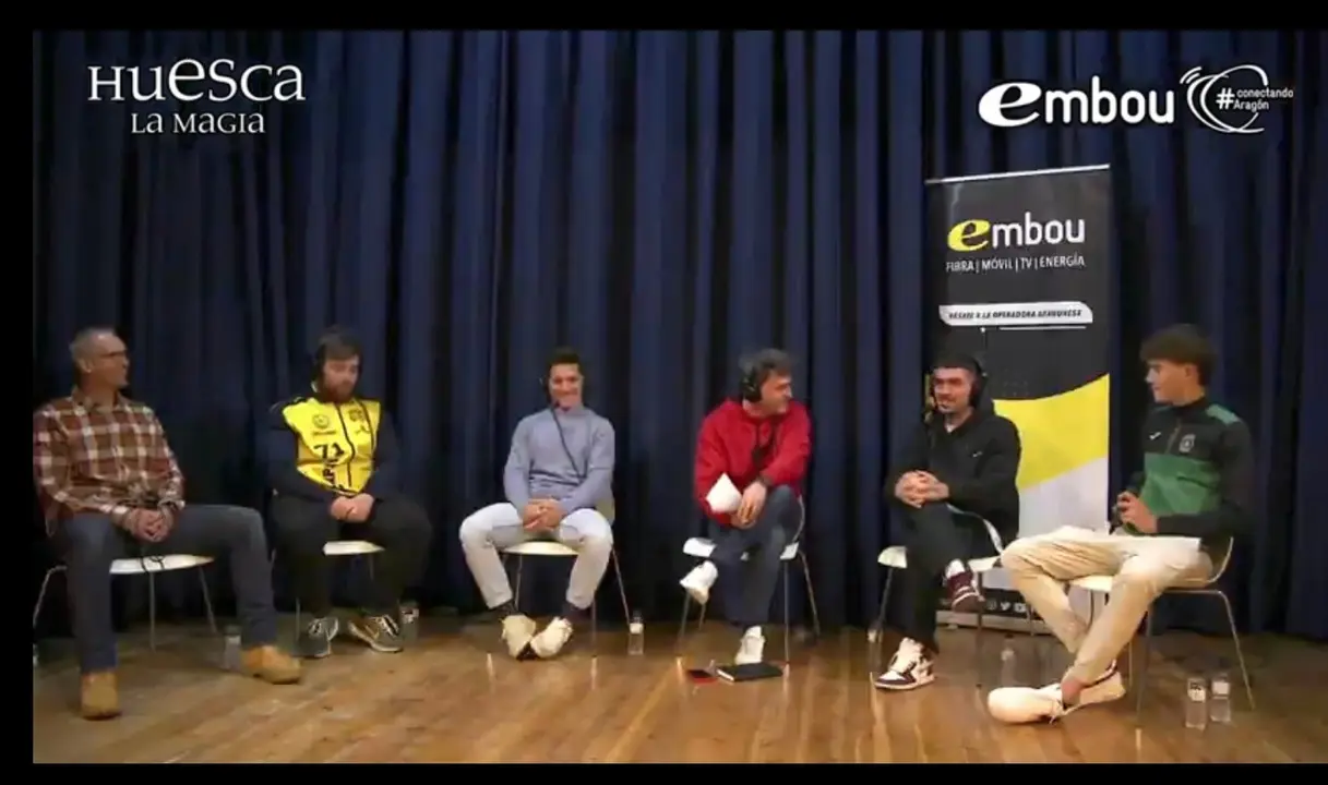 Somos Provincia, con Juanjo Nieto y Joaqu&iacute;n Mu&ntilde;oz visit&oacute; Graus con varios deportistas locales
