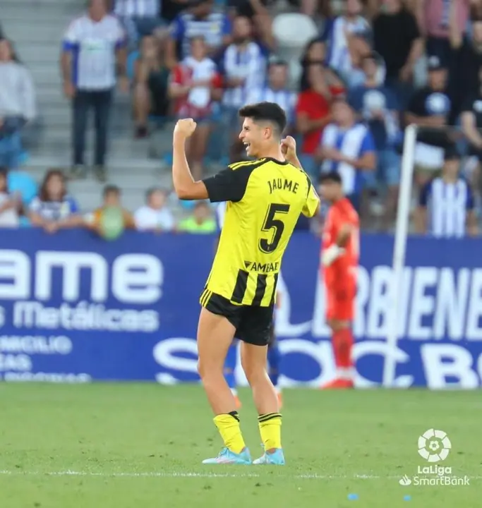 Jaume Grau, feliz en Zaragoza | Foto: La Liga