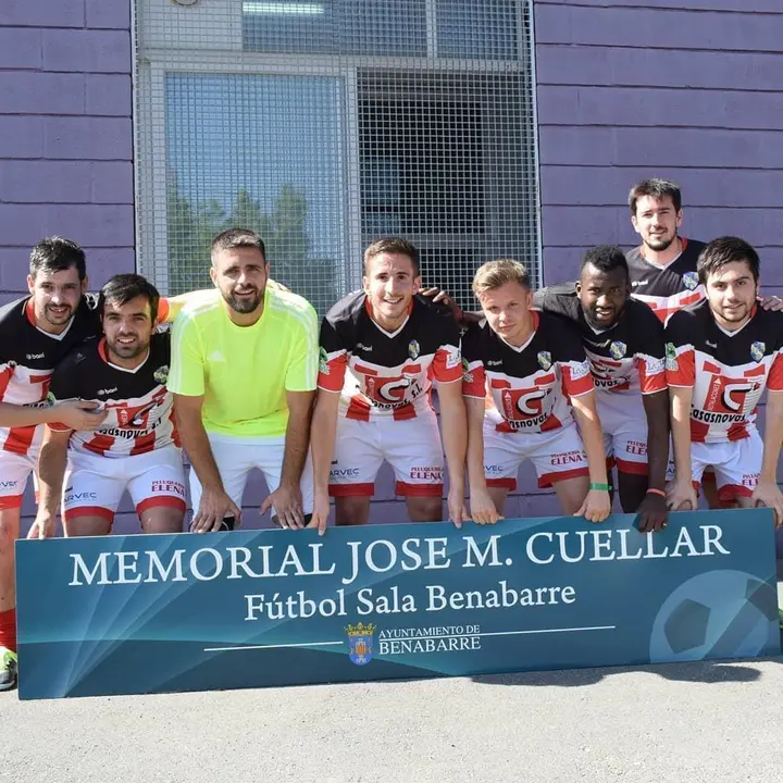 El equipo de Albelda, uno de los conjuntos m&aacute;s emblem&aacute;ticos del torneo. Fotograf&iacute;a: Ayuntamiento de Bambirre.