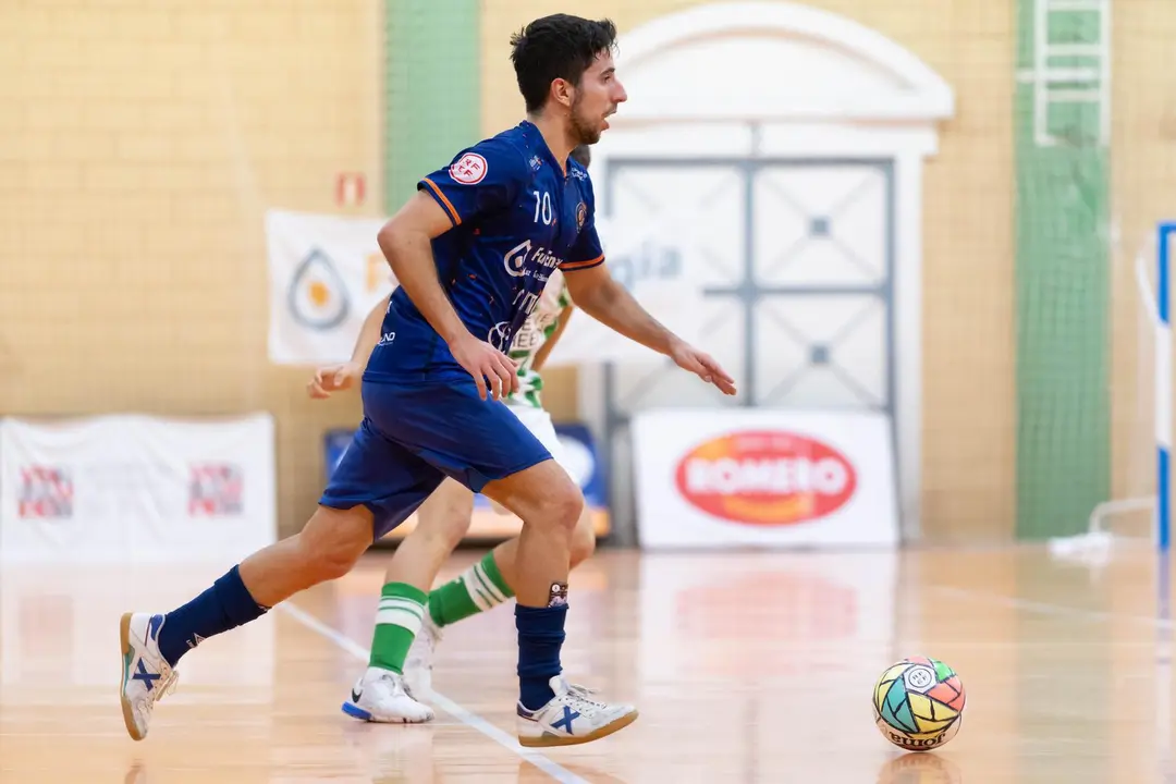 Jorge Tabuenca durante un partido con el Entrerr&iacute;os. Fotograf&iacute;a: Entrerr&iacute;os Zaragoza.
