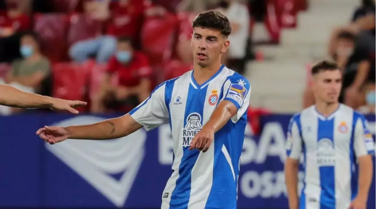 Gori Gracia, durante un partido con el Espanyol B. Fotograf&iacute;a: RCDE Espanyol