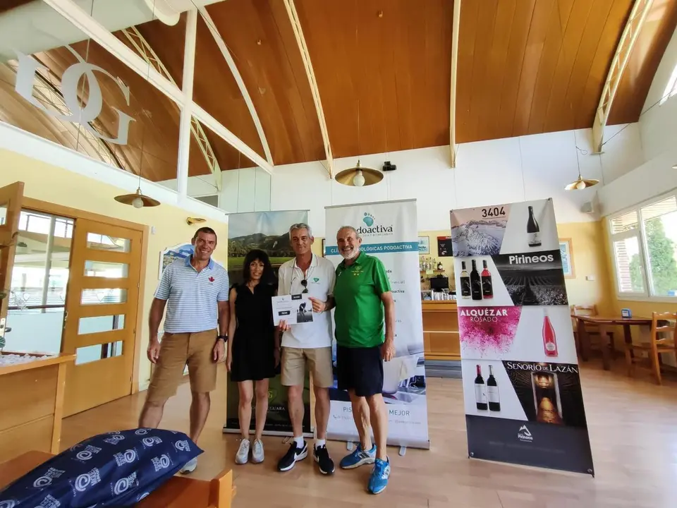 Jos&eacute; Manuel Samperiz y Oscar Pinto, vencedores de esta prueba. Fotograf&iacute;a: Golf de Guara.