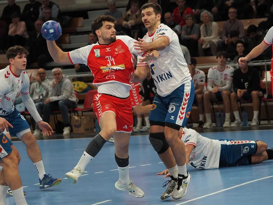 Imagen durante el partido entre el Bada Huesca y el Granollers | Foto: C. Pascual