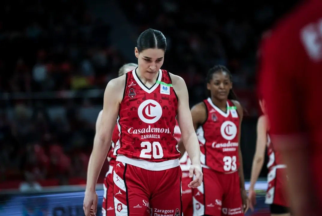 Nerea Hermosa fue la jugadora m&aacute;s valorada del Casademont, con 34 cr&eacute;ditos. Fotograf&iacute;a: Casademont Zaragoza.
