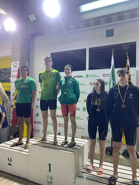 Diego Rosell&oacute; oro junior en los 100 libre. Foto: Cedida