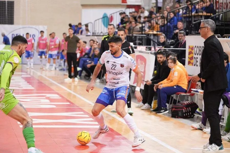 Imagen durante el partido Wanapix - Palma Futsal. Foto: Alejandro Meavilla