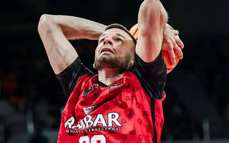 Dimsa, jugador del Casademont. Foto: Casademont Zaragoza
