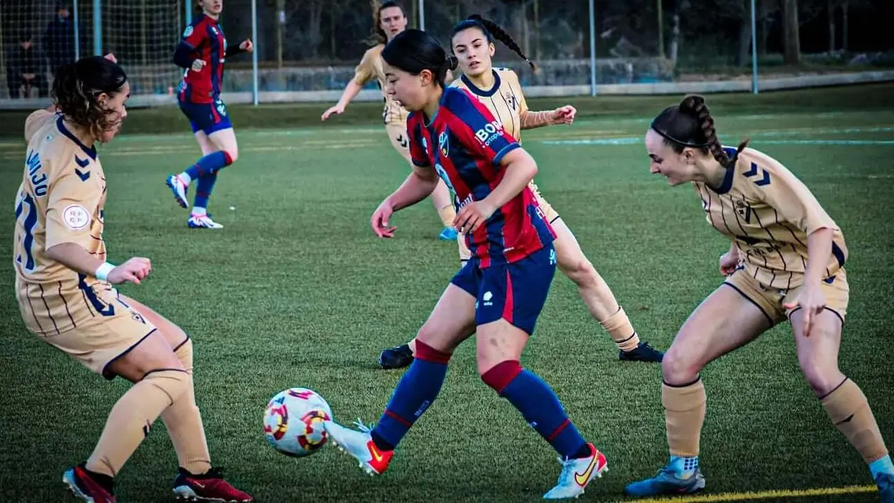 Imagen del duelo entre SD Huesca y SD Eibar 'B'. Fotograf&iacute;a: SD Huesca.