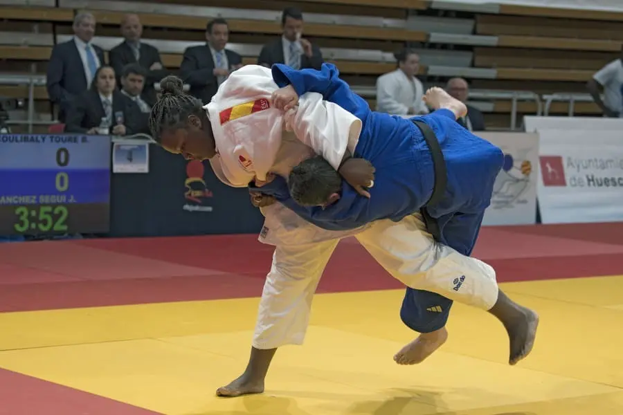Imagen durante el Campeonato de Espa&ntilde;a Escolar Infantil y Cadete 2025 de Judo celebrado en Huesca.