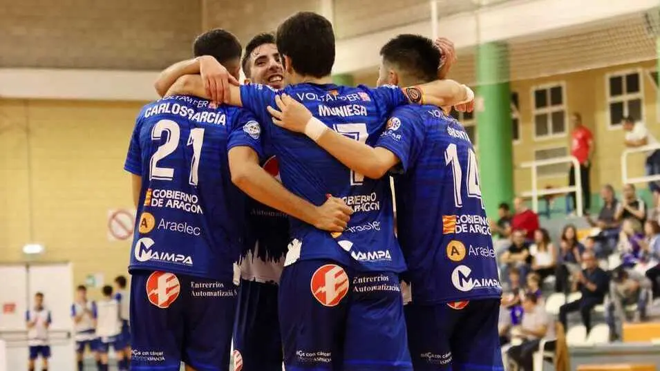 El Entrerr&iacute;os Automatizaci&oacute;n celebrando un gol en su &uacute;ltimo duelo liguero. Fotograf&iacute;a: Entrerr&iacute;os Automatizaci&oacute;n.