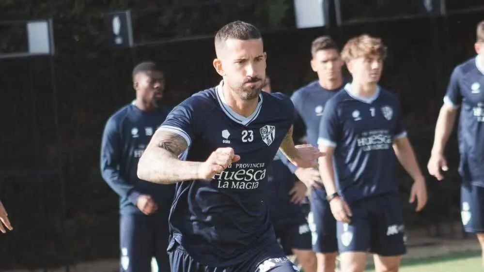Sielva en un entrenamiento / SD Huesca